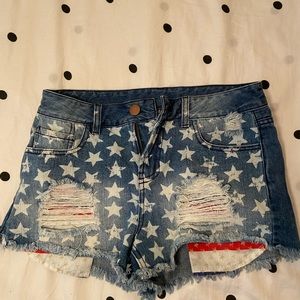 4th of July theme shorts